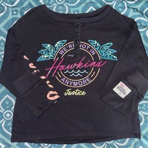 Justice Stranger Things Long Sleeve size 10